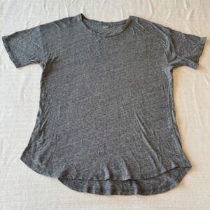 Madewell Whisper Cotton Crewneck Tee in Heather Grey Size L